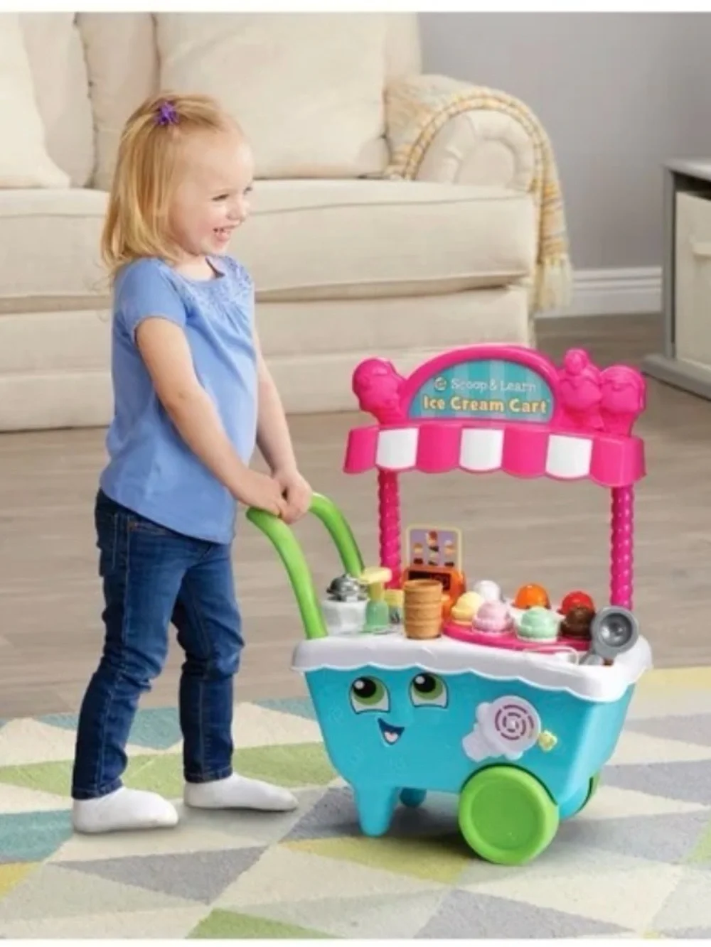 Leapfrog Scoop & Learn Ice Cream Cart with All Accessories